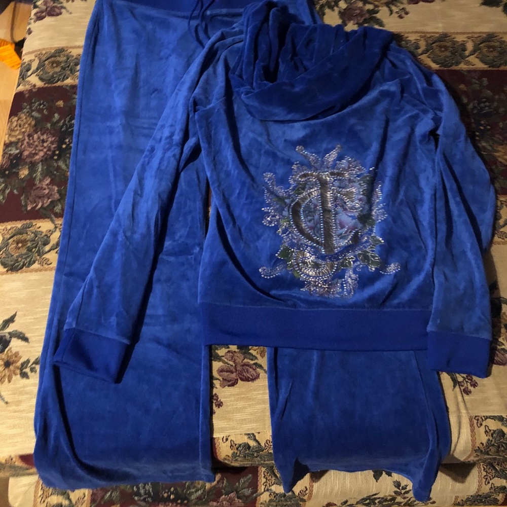 Juicy Couture sapphire blue trac suit size med